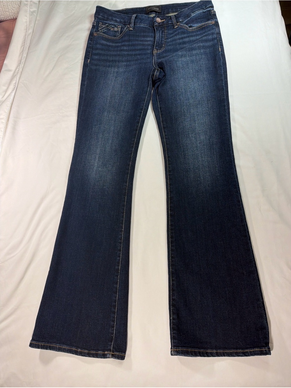 Buckle Black Women's Dark Blue Flared Bootcut Jeans 28x32